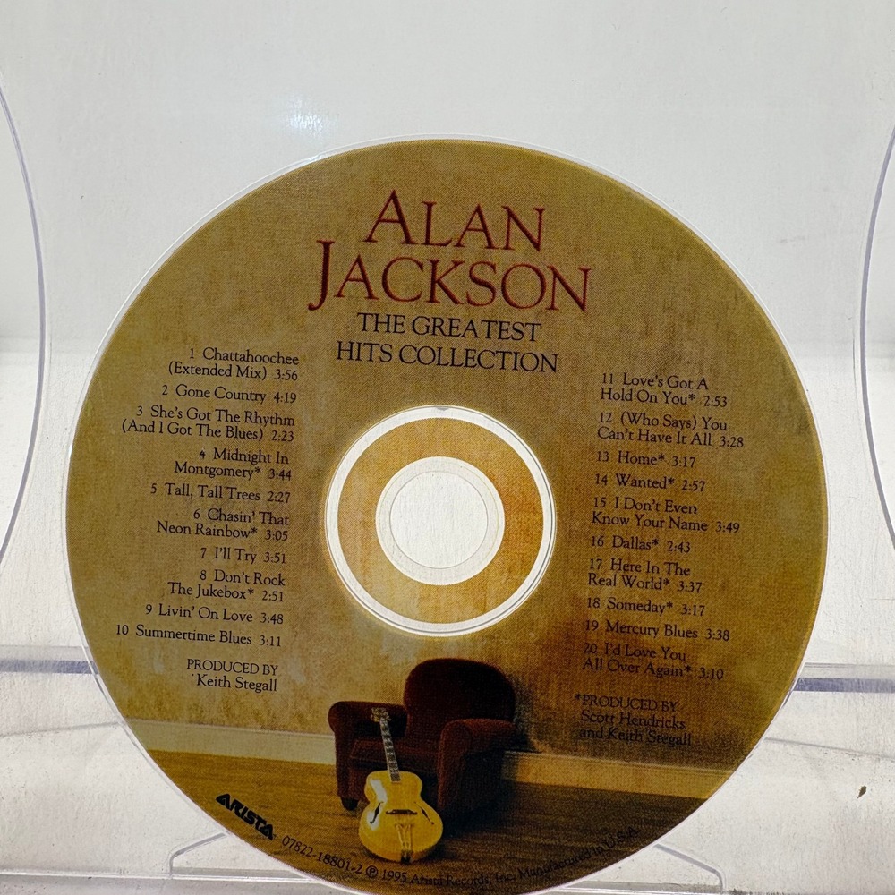 Alan Jackson The Greatest Hits Collection CD 1995 Arista Records 07822-18801-2